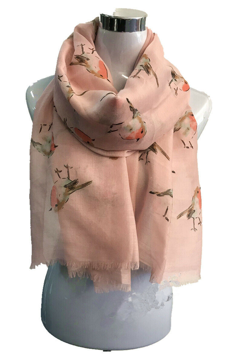 Big Robin Pattern Scarf