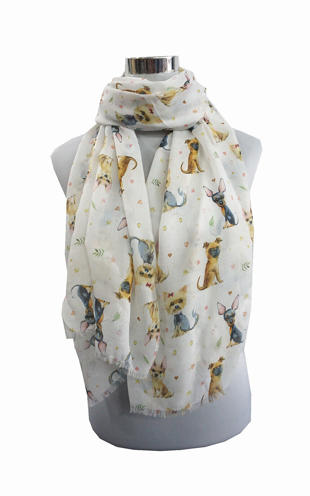 Super Soft Dog Print Scarf