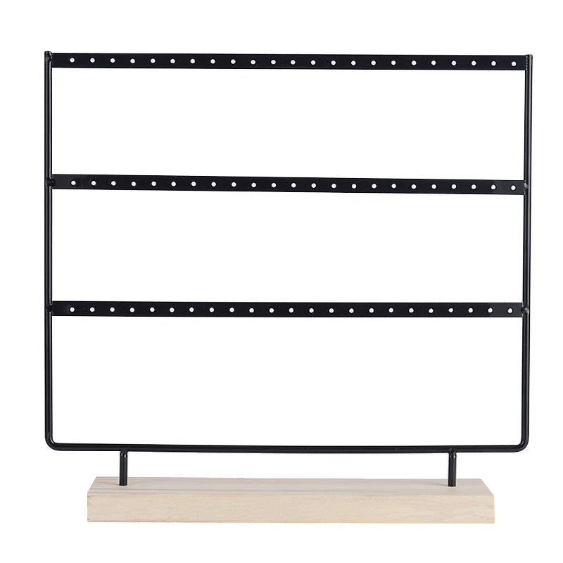 69/46 Holes Metal Wooden Earring Display Stand Rack Organiser Hanger
