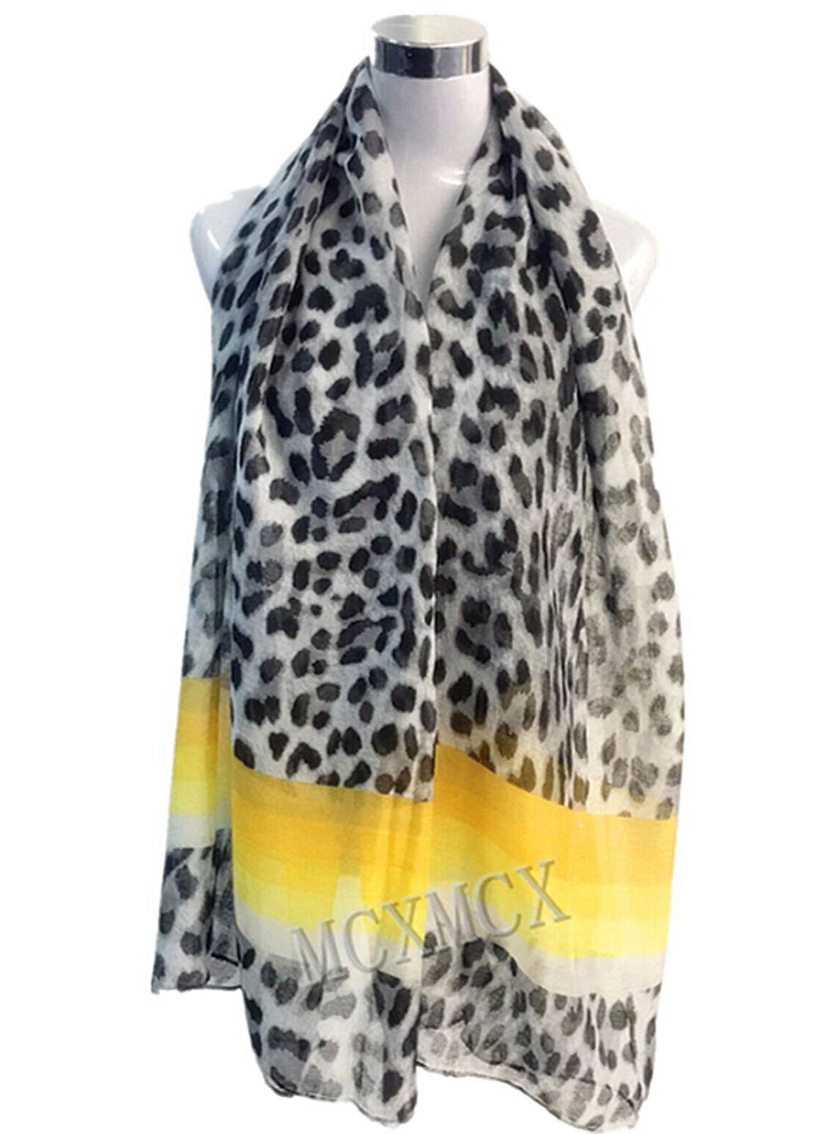 10 Pcs Set Leopard Print Animal Pattern with Colourful Stripes