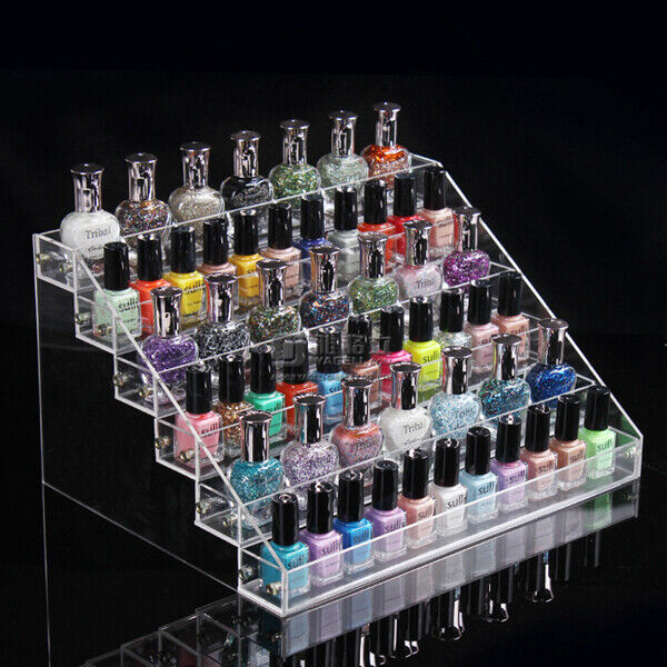 2/3/4/5/6/7 TIERS Nail Polish Acrylic Display Stand