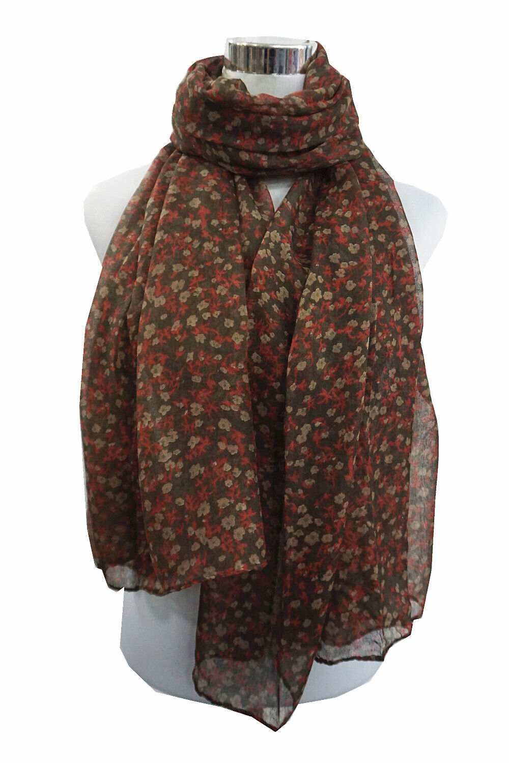 Small Flower Print Scarf