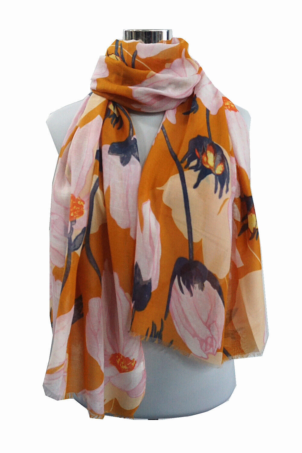 Super Soft Big Daisy Flower Print Scarf