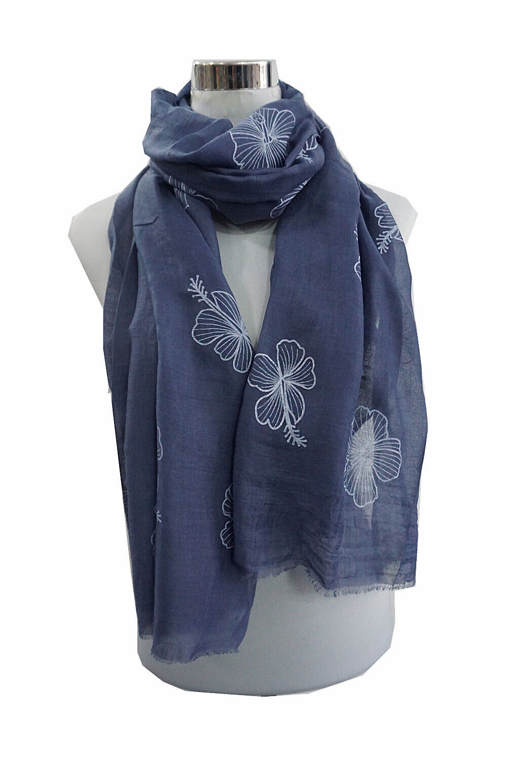 Amaryllis Flower Pattern Scarf