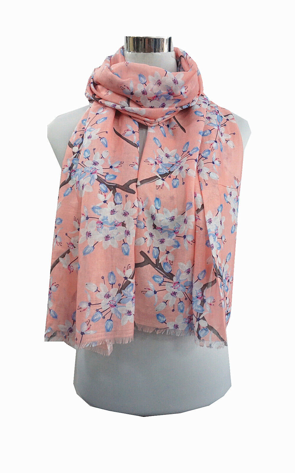 Super Soft Cherry Blossom Flower Pattern Scarf