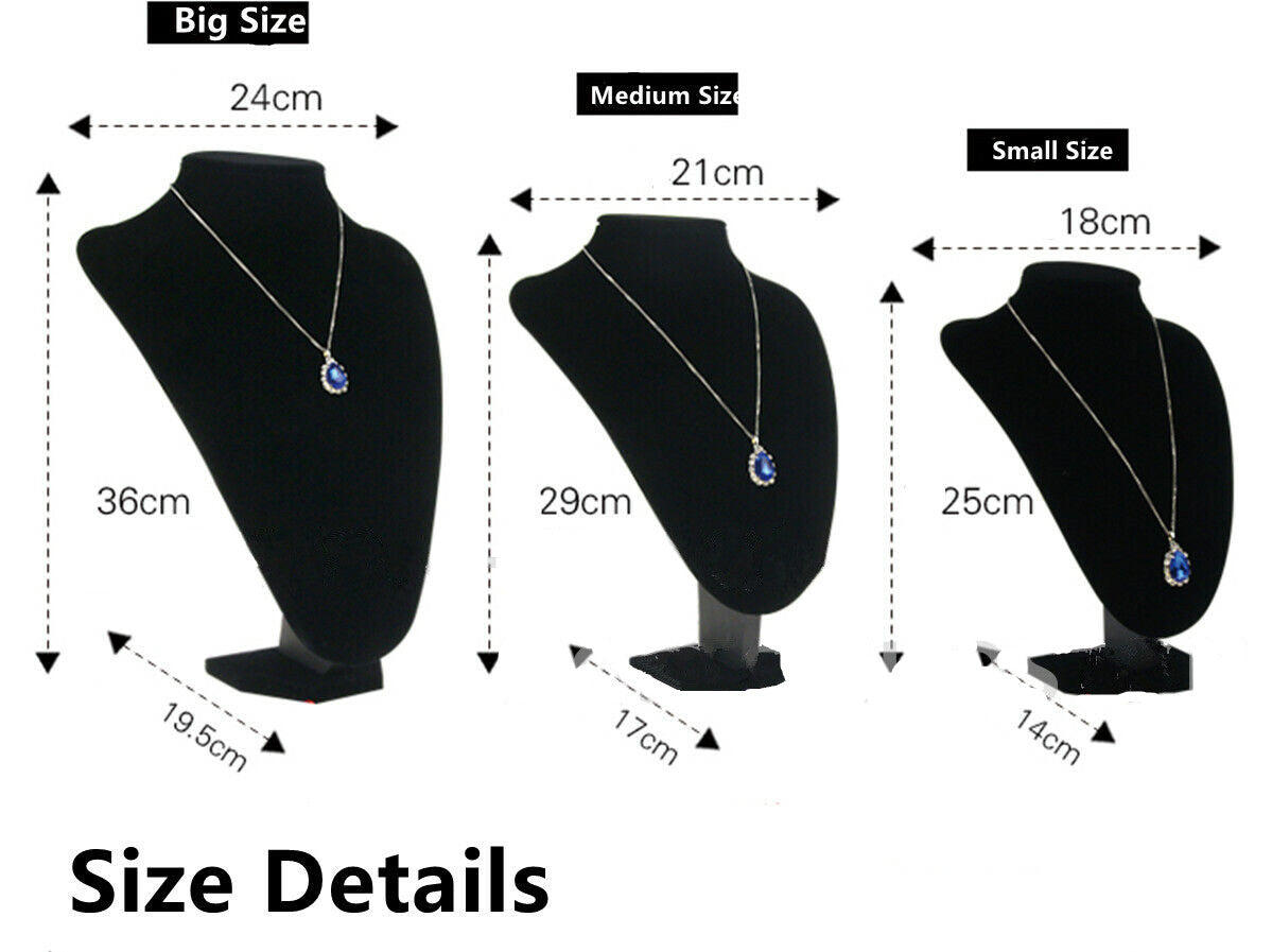 Black Velvet Necklace Stand