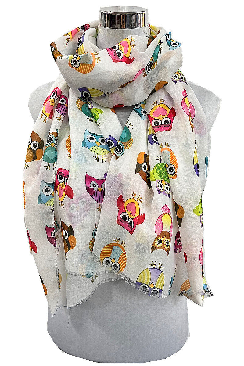 Super Soft Cute Owl Pattern Scarf