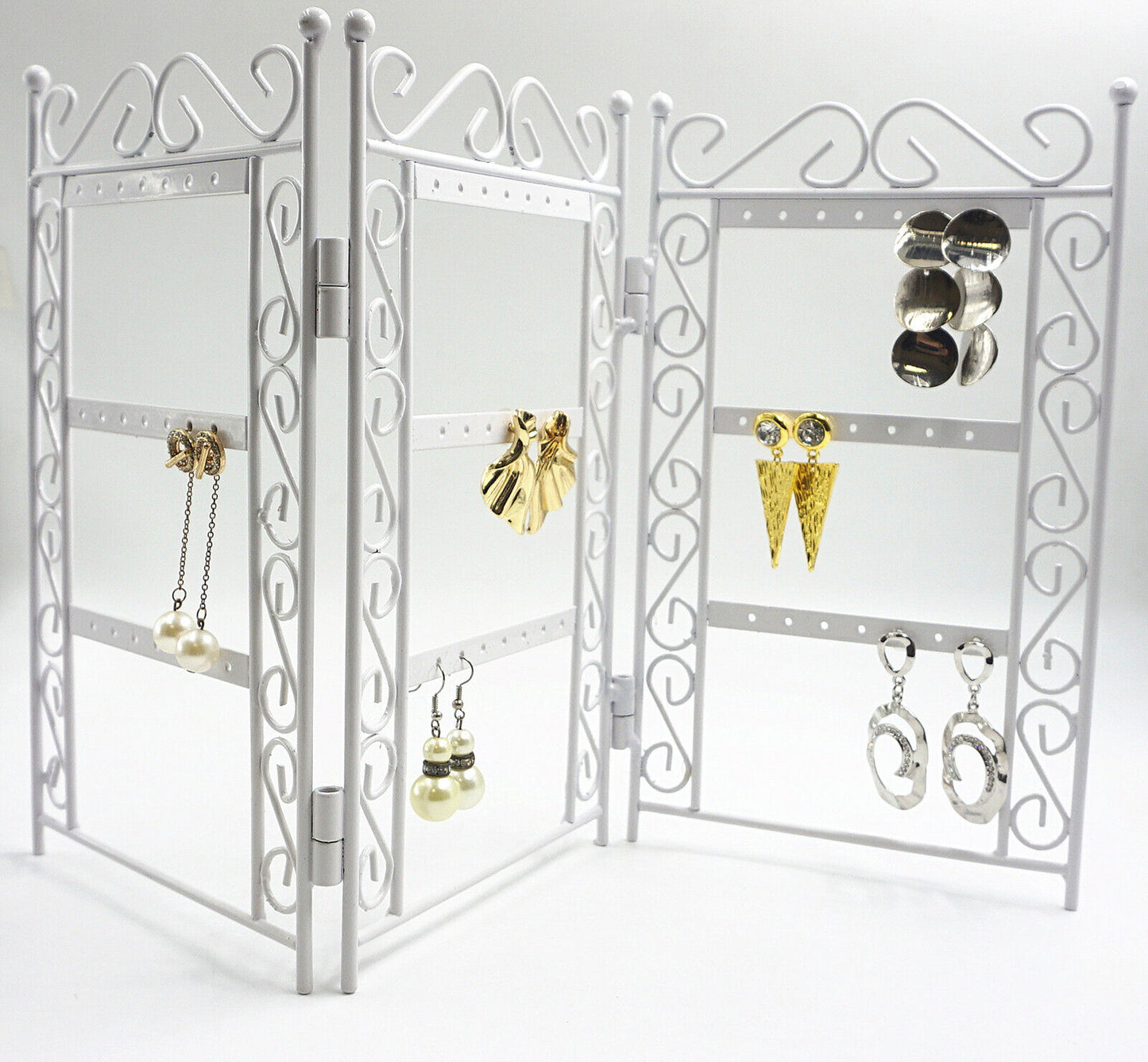 30 Earring Holder Metal Folding Display Stand