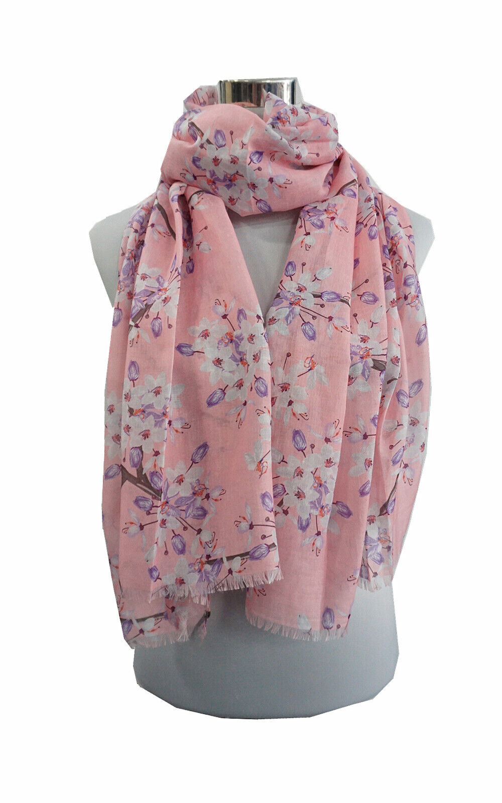 Super Soft Cherry Blossom Flower Pattern Scarf