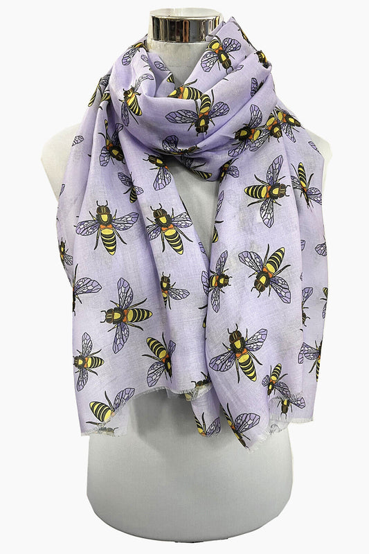 Super Soft Bee Pattern Scarf