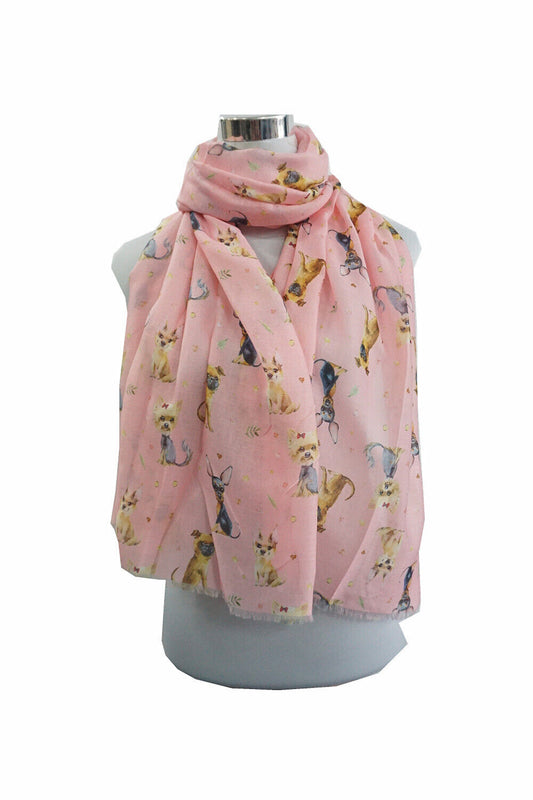 Super Soft Dog Print Scarf