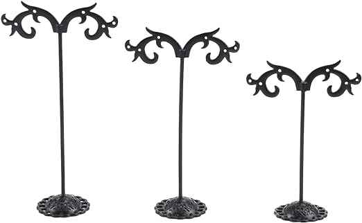 3pcs Set T bar Metal Earring Holder