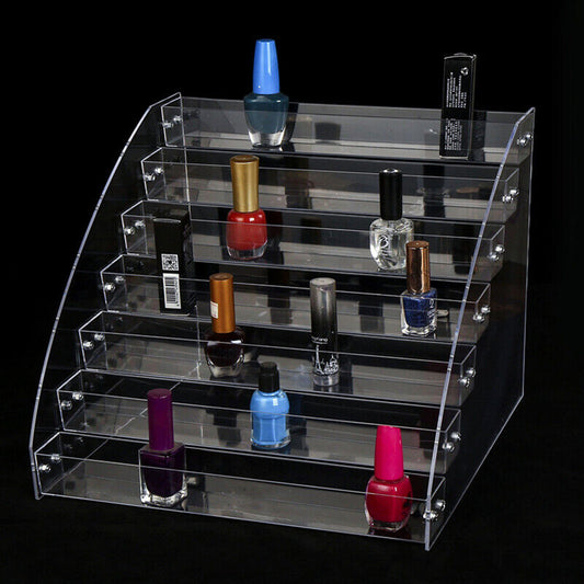 2/3/4/5/6/7 TIERS Nail Polish Acrylic Display Stand