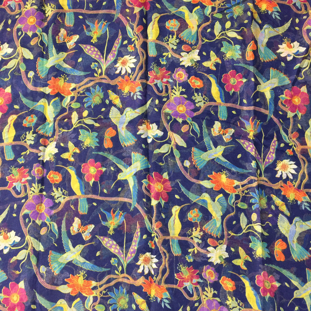 Busy Flower Print Scarf