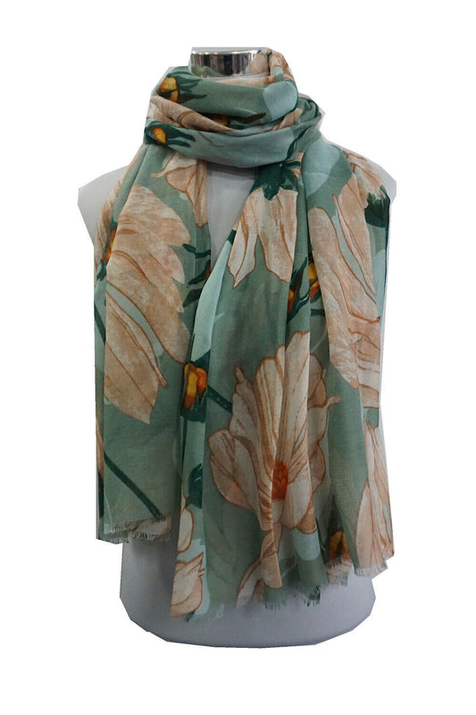 Super Soft Big Daisy Flower Print Scarf