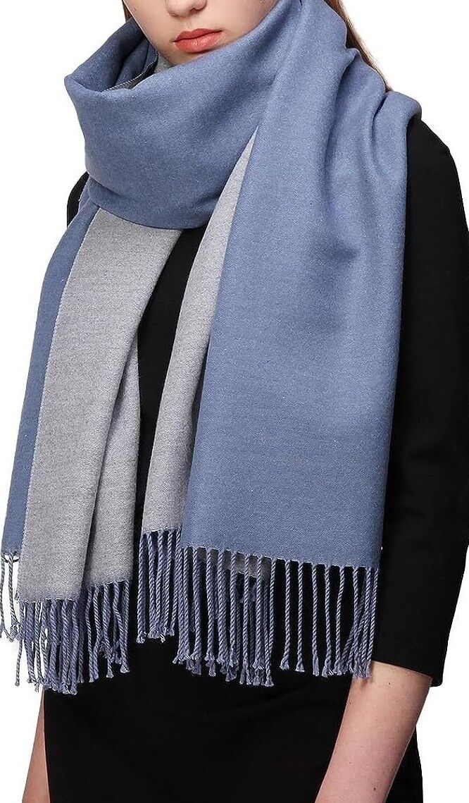 Thick Reversible Cashmere Warm Winter Shawl