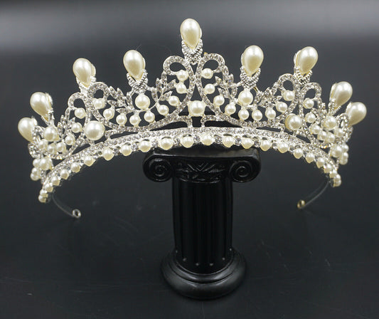 Silver & Gold Rhinestone Tiara