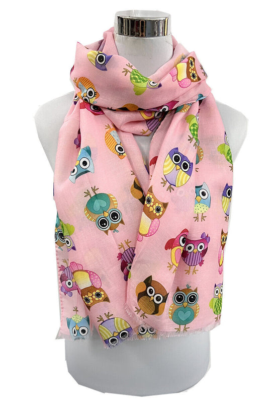 Super Soft Cute Owl Pattern Scarf
