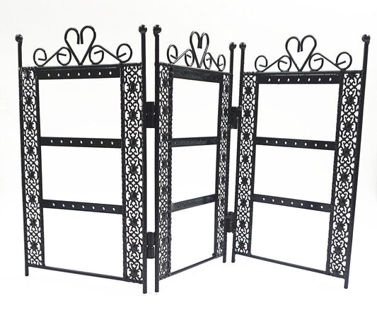 30 Earring Holder Metal Folding Display Stand