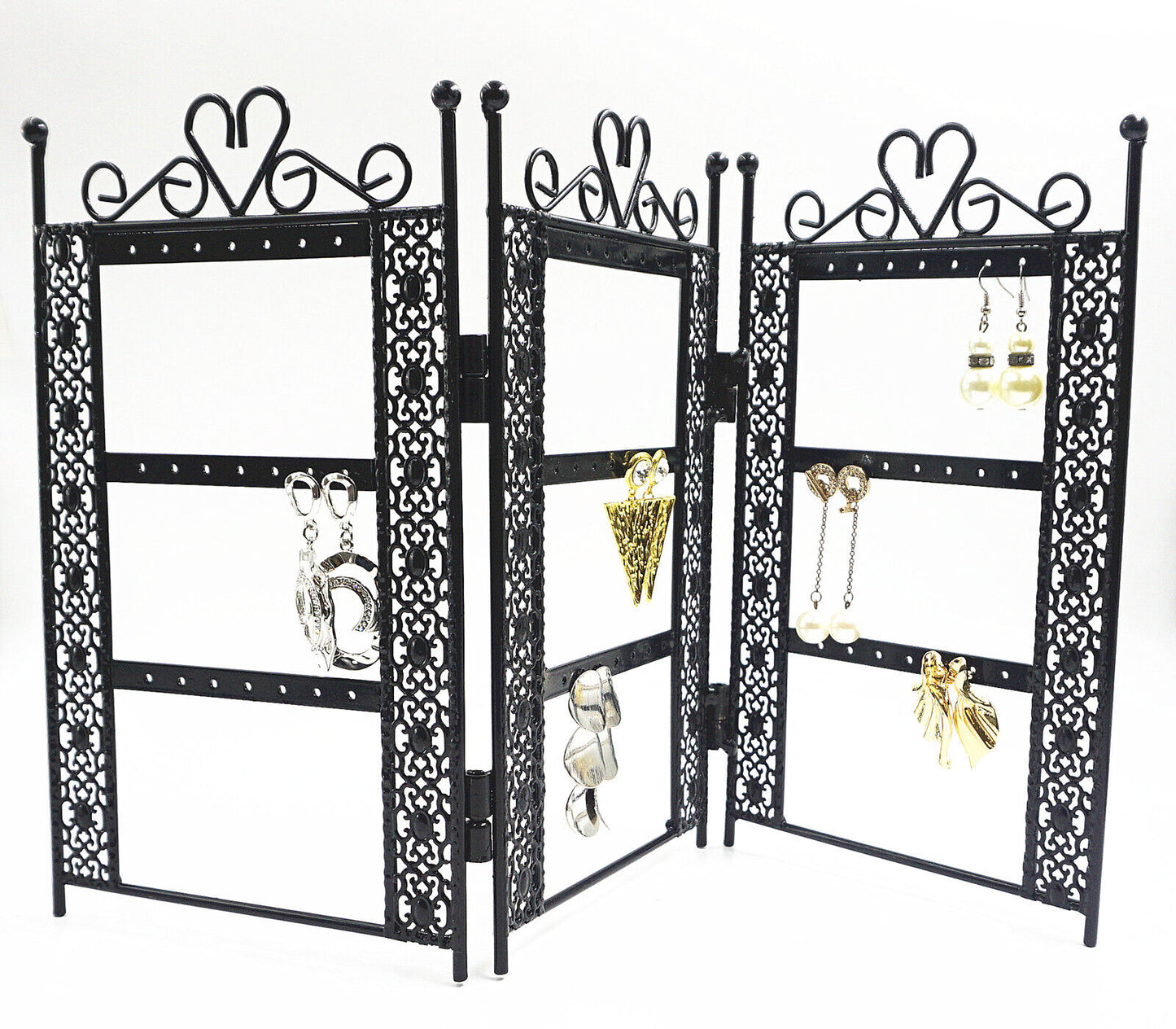 30 Earring Holder Metal Folding Display Stand