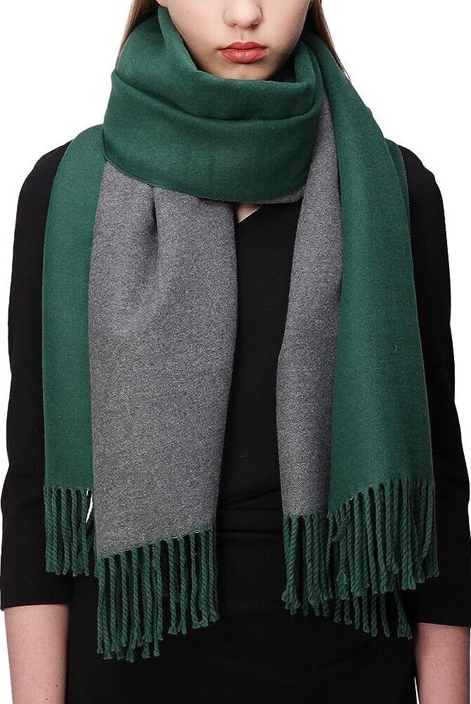 Thick Reversible Cashmere Warm Winter Shawl