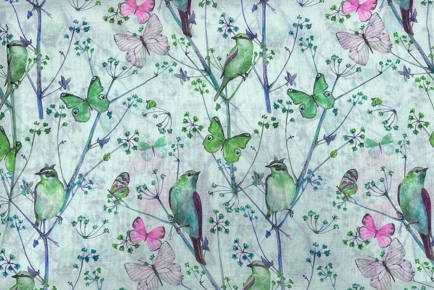 Super Soft Bird and Butterfly Pattern Scarf