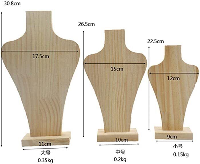 Wooden Necklace Stand Pendant Display