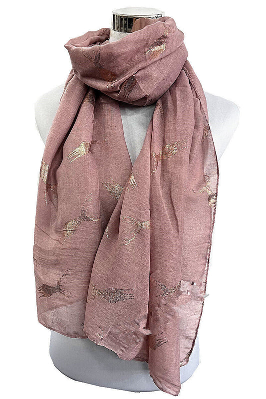 Foil Big Reindeer Scarf