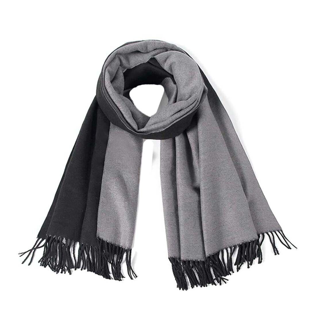 Thick Reversible Cashmere Warm Winter Shawl