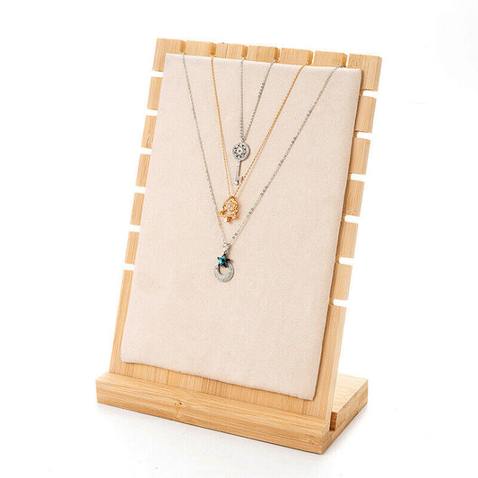 Wooden Multi Tiers Necklace Display Stand