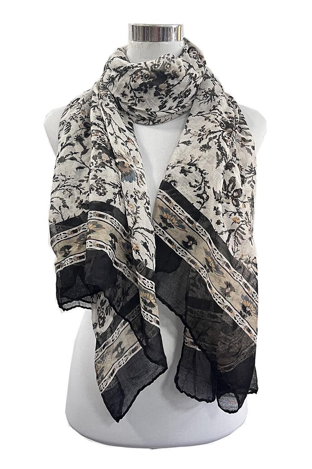 Flower Vine Pattern Scarf