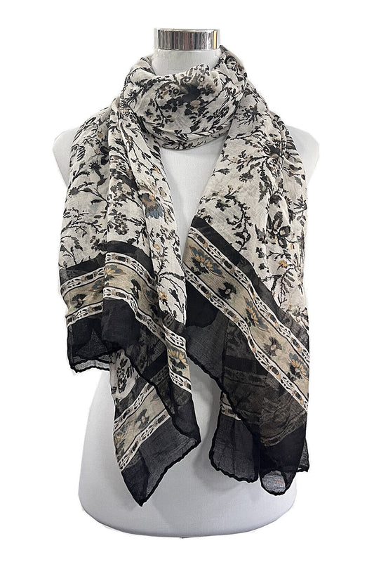 Flower Vine Pattern Scarf