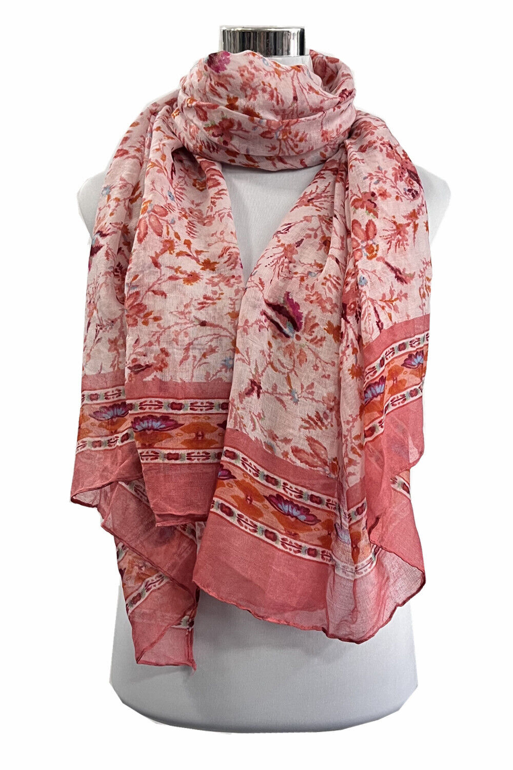 Flower Vine Pattern Scarf