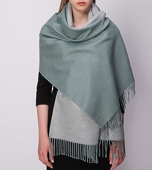 Thick Reversible Cashmere Warm Winter Shawl