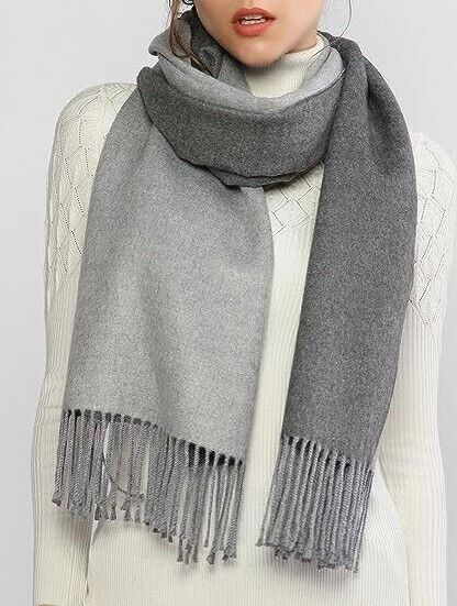 Thick Reversible Cashmere Warm Winter Shawl
