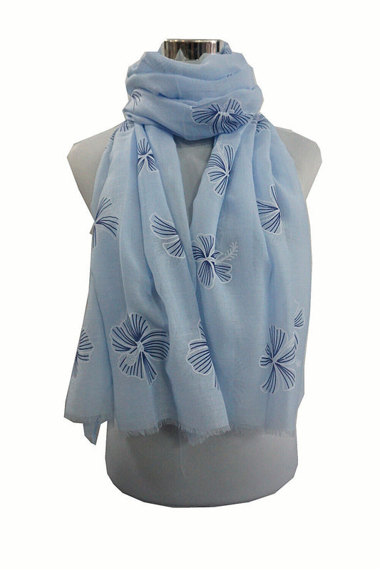 Amaryllis Flower Pattern Scarf