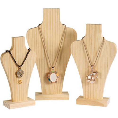 Wooden Necklace Stand Pendant Display